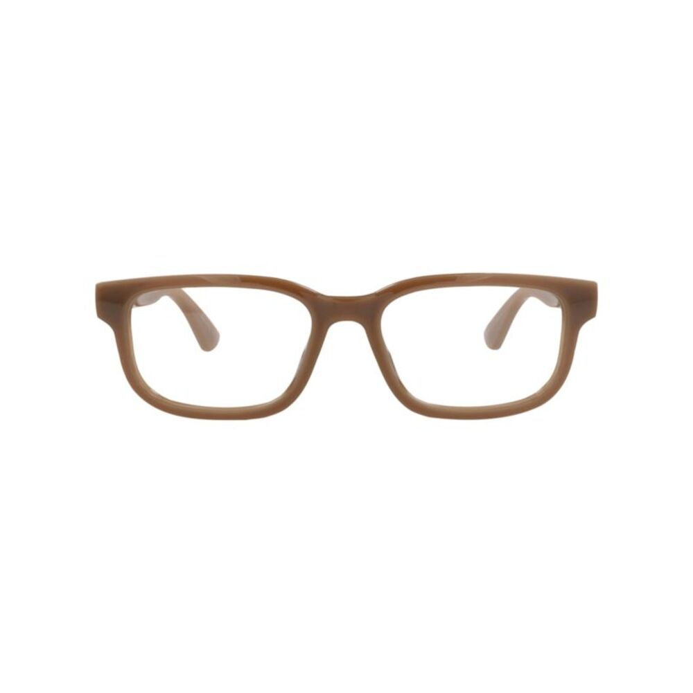 Gucci Square-Frame Injection Optical Frames Brown Mens